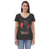 Black Phillip "Live Deliciously" Women’s v-neck t-shirt