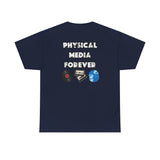 Physical Media Forever Unisex T-Shirt | Vinyl · Disc · Film Collector Tee