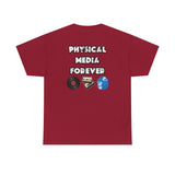 Physical Media Forever Unisex T-Shirt | Vinyl · Disc · Film Collector Tee