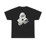 Samhain Initium Gothic Skull Tee — Grim Reaper Cards Halloween T‑Shirt