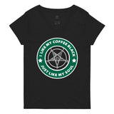 Black Coffee  Women’s v-neck t-shirt